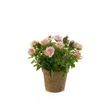Kunststoff Rose LARAINA im Dekotopf, rosa, 15cm