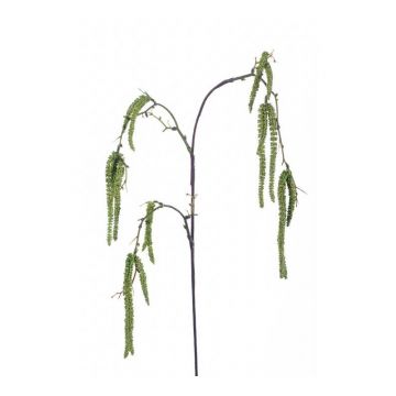Kunst Amaranthus Zweig COKIMBO mit Blüten, grün, 110cm