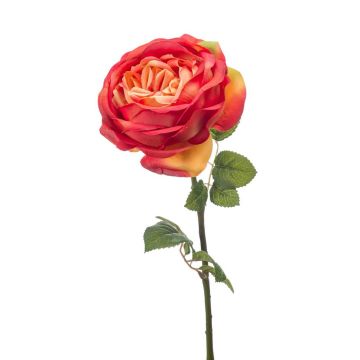 Künstliche Rose VERITA, orange, 65cm, Ø11cm
