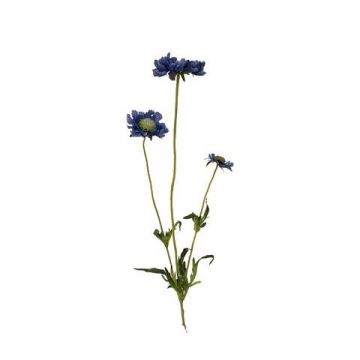 Kunstblume Scabiosa GENEVE, blau, 65cm, Ø5-9cm