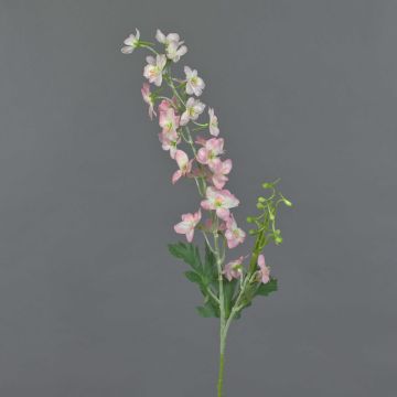 Deko Kunstblume Rittersporn WALIA, rosa-weiß, 75cm, Ø6-8cm