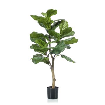 Künstlicher Ficus Lyrata EUSEBI, Kunststamm, grün, 90cm