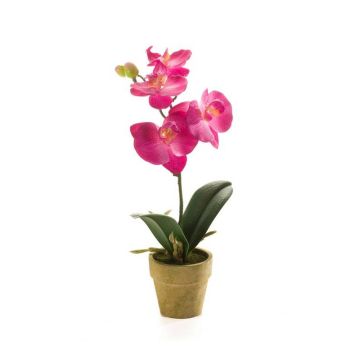 Künstliche Phalaenopsis Orchidee SETH im Dekotopf, pink, 25cm
