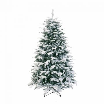 Kunst Weihnachtsbaum ZÜRICH SPEED, beschneit, 240cm, Ø150cm