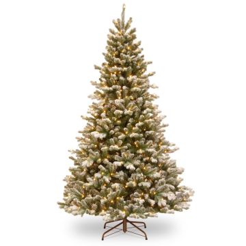Künstlicher Tannenbaum LINZ SPEED, LEDs, beschneit, 230cm, Ø145cm