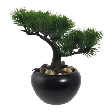 Kunstbaum Bonsai Kiefer FALKE mit Wurzeln, Keramiktopf, 19cm