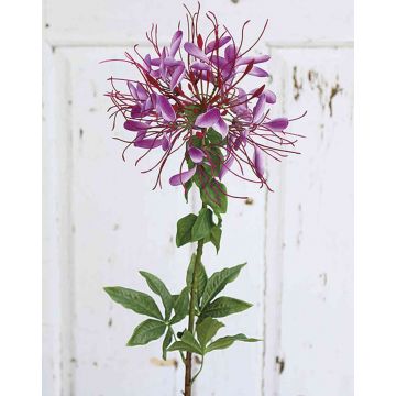 Kunst Spinnenblume HILDEGARD, violett, 85cm, Ø20cm