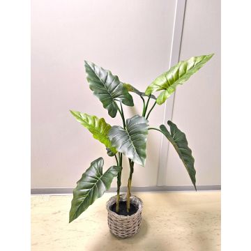 Künstliche Colocasia YORICK, grün, 110cm