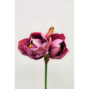 Kunst Blume Amaryllis MAURINE, violett, 80cm