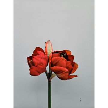 Kunst Blume Amaryllis MAURINE, rot, 80cm