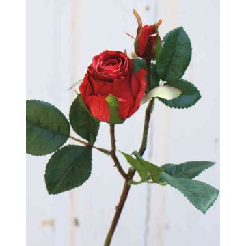 Künstliche Rose RENESMEE, rot, 45cm, Ø6cm
