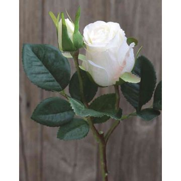Künstliche Rose RENESMEE, weiß, 45cm, Ø6cm
