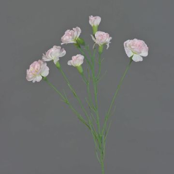 Kunstblumenzweig Nelke PIARA, zartrosa, 60cm, Ø3-5cm