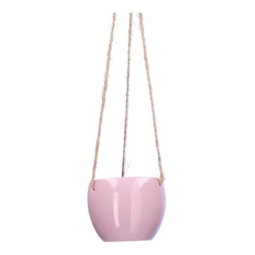 Dolomit Hängeampel DOMINGOS, rosa, 8,5/44cm, Ø10,8cm