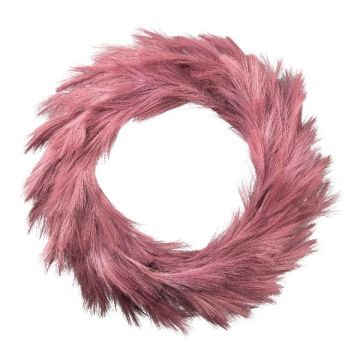 Deko Kranz Sandrohr MEFRO mit Rispen, altrosa, Ø60cm