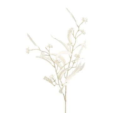 Dekozweig Eukalyptus ZILFOR mit Blüten, weiß, 80cm