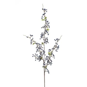 Künstlicher Schneebeeren Zweig WENPER mit Beeren, blau, 105cm