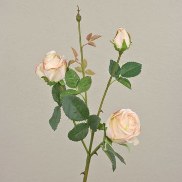 Kunstrosen Zweig DELILAH, hellrosa, 55cm, Ø6cm