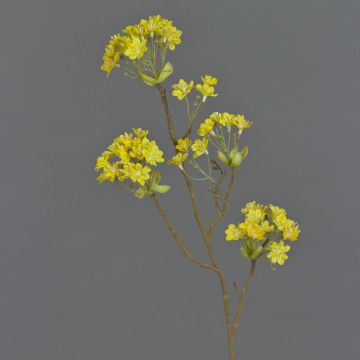 Unechter Ahorn Zweig ALHENA mit Blüten, gelb, 70cm, Ø5-9cm