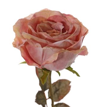 Künstliche Rose NAJMA, altrosa, 65cm, Ø11cm