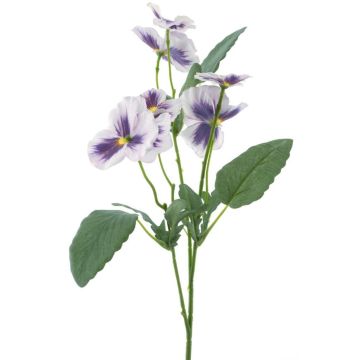 Dekozweig Stiefmütterchen SIREL, helllila-violett, 65cm