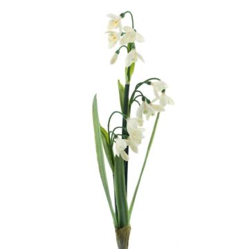 Deko Schneeglöckchen Blume ASOMB, Steckstab, weiß, 45cm