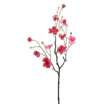 Kunst Apfelblütenzweig LEKO, Blüten, pink-rosa, 55cm