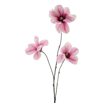 Kunstzweig Magnolie FLAVA, pink-weiß, 85cm