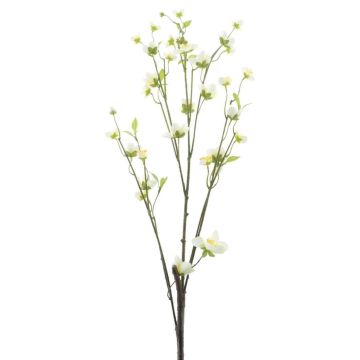 Kunst Scheinhasel KATEBO mit Blüten, creme, 105cm