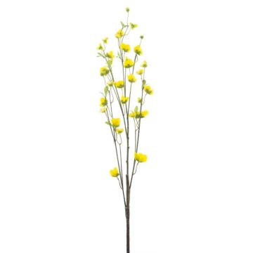 Kunst Scheinhasel KATEBO mit Blüten, gelb, 105cm