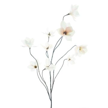 Kunst Zweig Magnolie MAZANA, weiß-rosa, 125cm