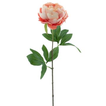 Kunst Pfingstrose TALFY, rosa-creme, 65cm, Ø10cm