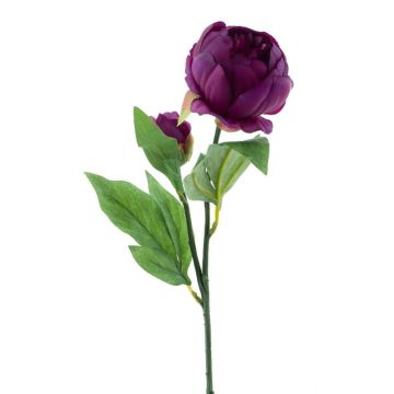 Textilblume Pfingstrose TESNI, dunkelviolett, 50cm