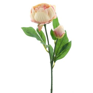 Textilblume Pfingstrose TESNI, pfirsich-rosa, 50cm