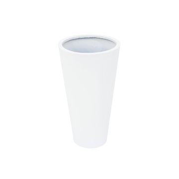 Übertopf LEOPOLDO, weiß, 69cm, Ø39cm