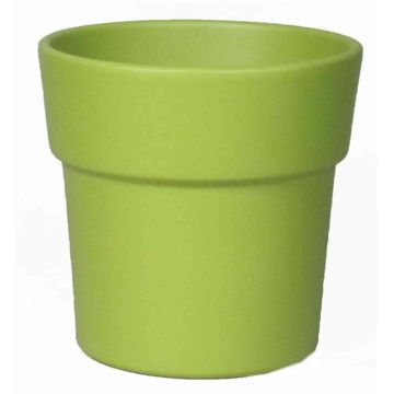 Topf mit Rand für Orchideen MARIVAN, Keramik, apfelgrün-matt, 12,5cm, Ø13,5cm