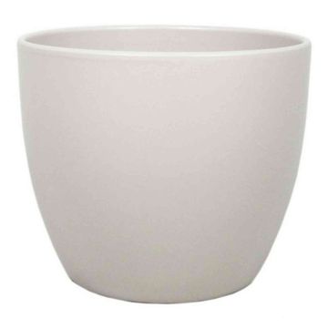Keramik Übertopf groß TEHERAN BASAR, beige-matt, 27cm, Ø32cm