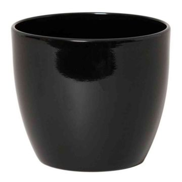 Keramiktopf für Pflanzen klein TEHERAN BASAR, schwarz, 6cm, Ø7,5cm