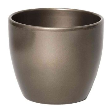 Keramiktopf für Pflanzen klein TEHERAN BASAR, bronze, 6cm, Ø7,5cm