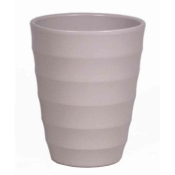Keramik-Übertopf IZEH für Orchideen, grau-matt, 17cm, Ø14cm