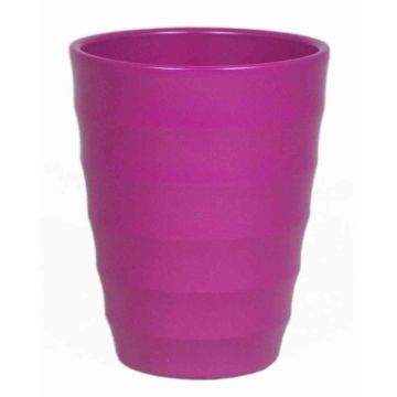 Keramik-Übertopf IZEH für Orchideen, pink-matt, 17cm, Ø14cm