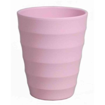 Keramik-Übertopf IZEH für Orchideen, rosa-matt, 17cm, Ø14cm