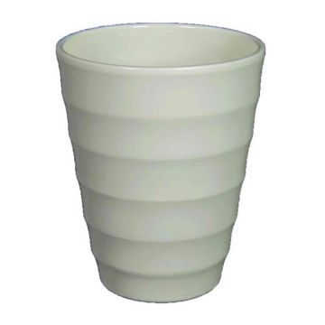 Keramik-Übertopf IZEH für Orchideen, creme, 17cm, Ø14cm