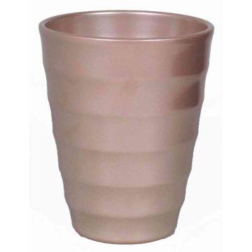 Keramik-Übertopf IZEH für Orchideen, rosegold, 17cm, Ø14cm