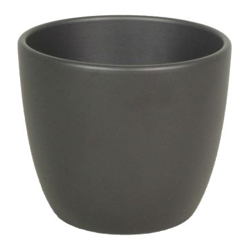 Keramiktopf für Pflanzen klein TEHERAN BASAR, anthrazit-matt, 8,5cm, Ø10,5cm
