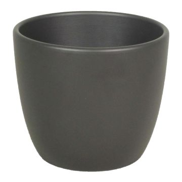 Topf für Pflanzen Keramik TEHERAN BASAR, anthrazit-matt, 19,5cm, Ø22,5cm