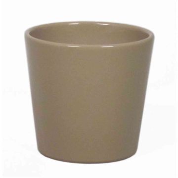 Keramiktopf für Orchideen BANEH, beige, 12,5cm, Ø13,5cm