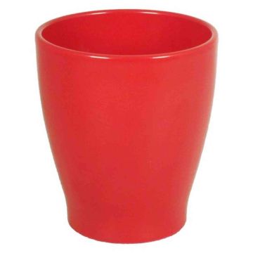 Keramik Topf für Orchideen MALAYER, rot, 15cm, Ø13,2cm
