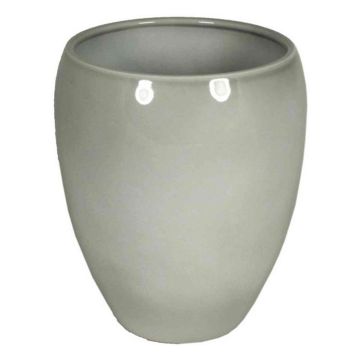 Graue Vase URMIA MONUMENT, Keramik, 19cm, Ø16cm