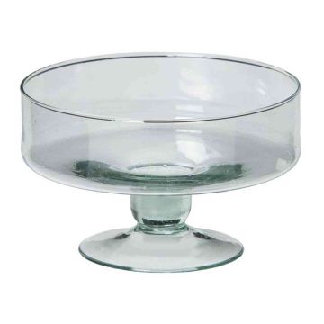 Knabberschale aus Glas CORIE OCEAN auf Standfuß, klar, 12cm, Ø19cm